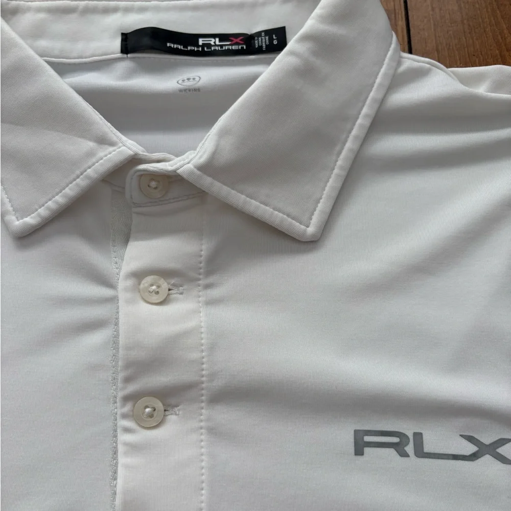 Ralph Lauren RLX Men's White Polo with Subtle Logo